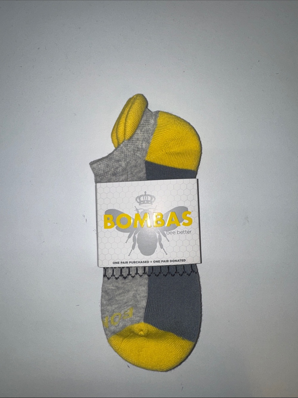 Bombas low-cut socks in Yellow and Gray
